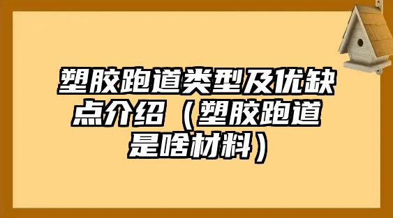 塑膠跑道類型及優缺點介紹（塑膠跑道是啥材料）