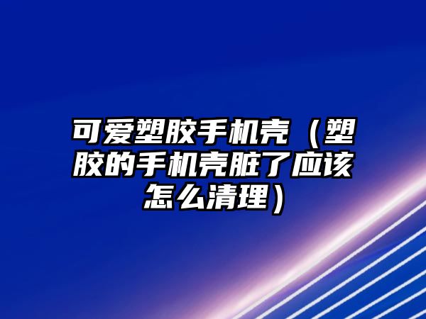 可愛塑膠手機殼（塑膠的手機殼臟了應該怎么清理）